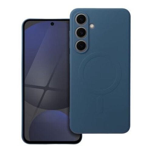 Husa pentru Samsung S24 Plus Daden® MagCover Silicon cu MagSafe, Protectie Camera, Antisoc, Albastru