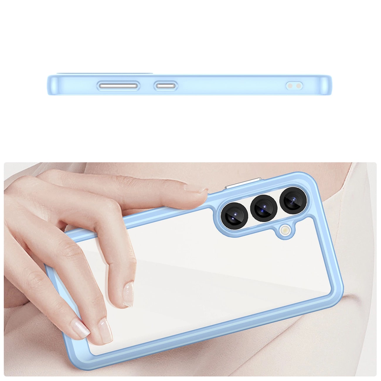 Carcasa Outer Space compatibila cu Samsung Galaxy S25 Blue