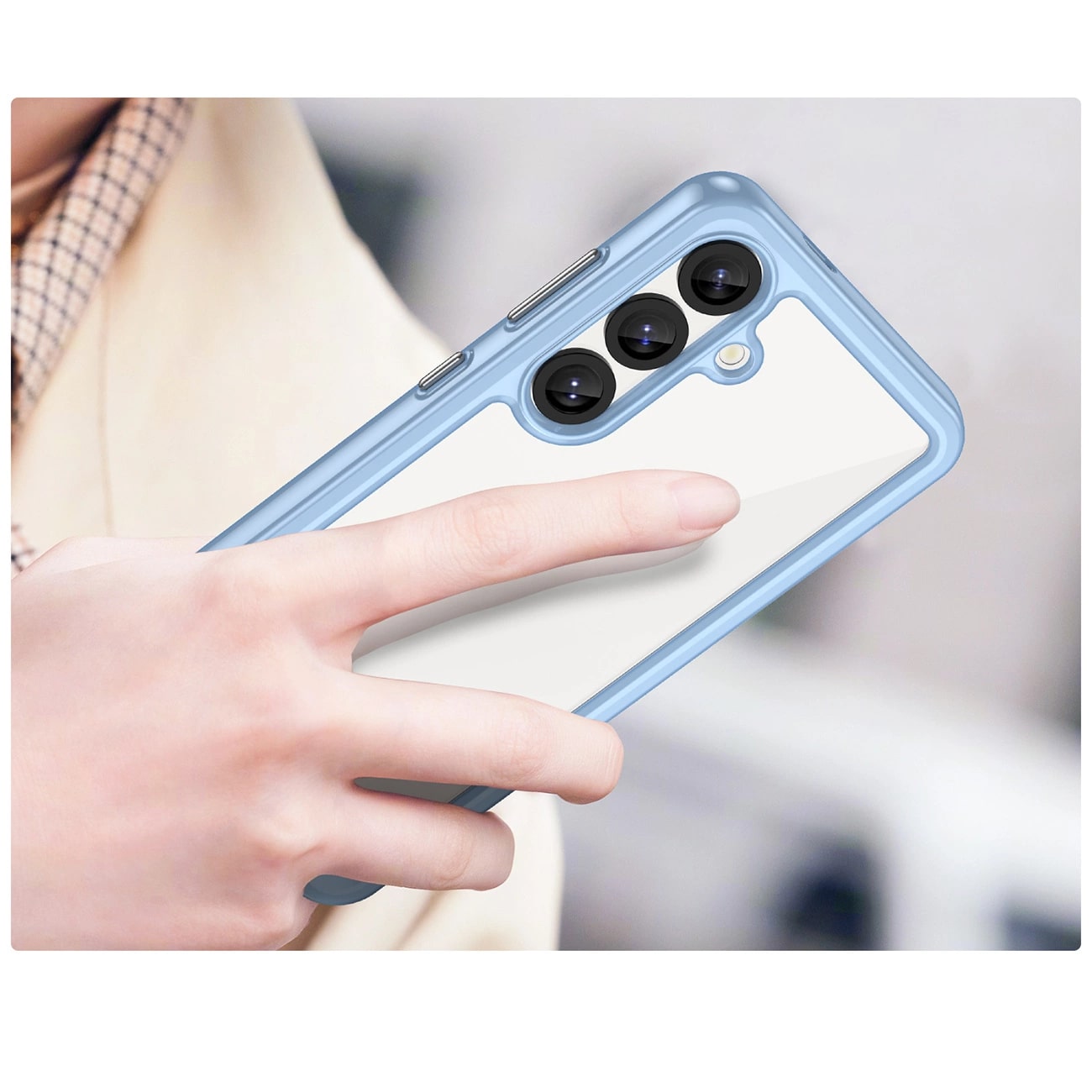 Carcasa Outer Space compatibila cu Samsung Galaxy S25 Blue