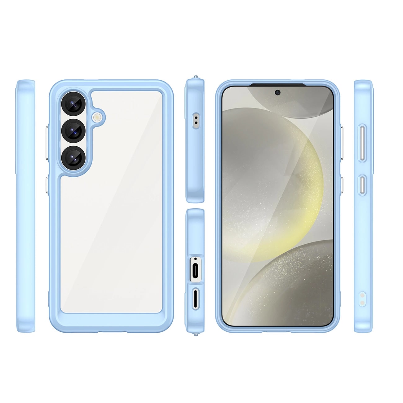 Carcasa Outer Space compatibila cu Samsung Galaxy S25 Blue
