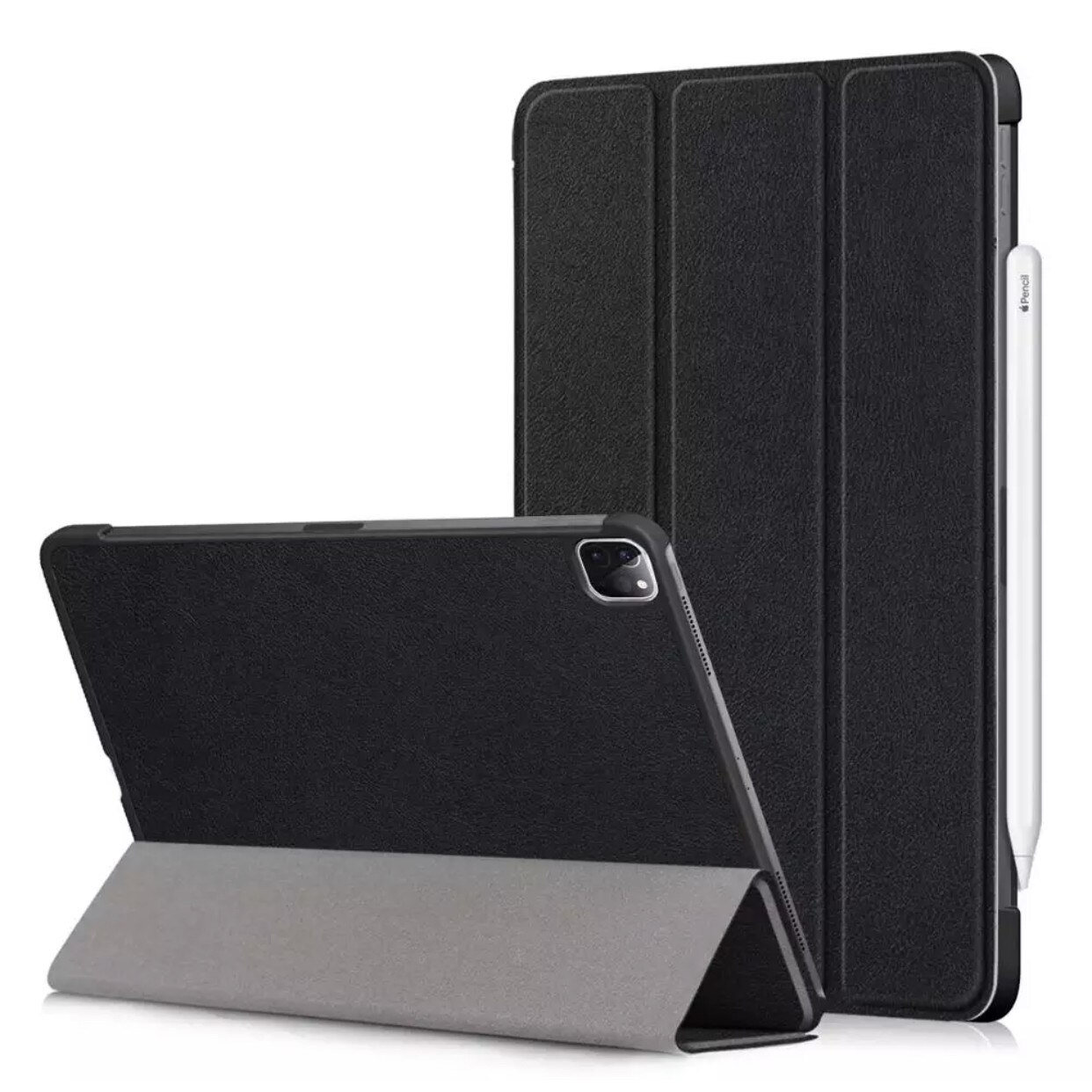 Carcasa neagra THD Smart Folio pentru Apple iPad Pro 12.9 inch, generatie 2021