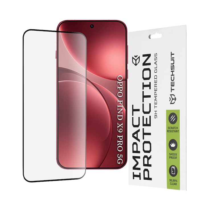 Folie sticla pentru Oppo Find X9 Pro, 111D Full Cover / Full Glue, Black