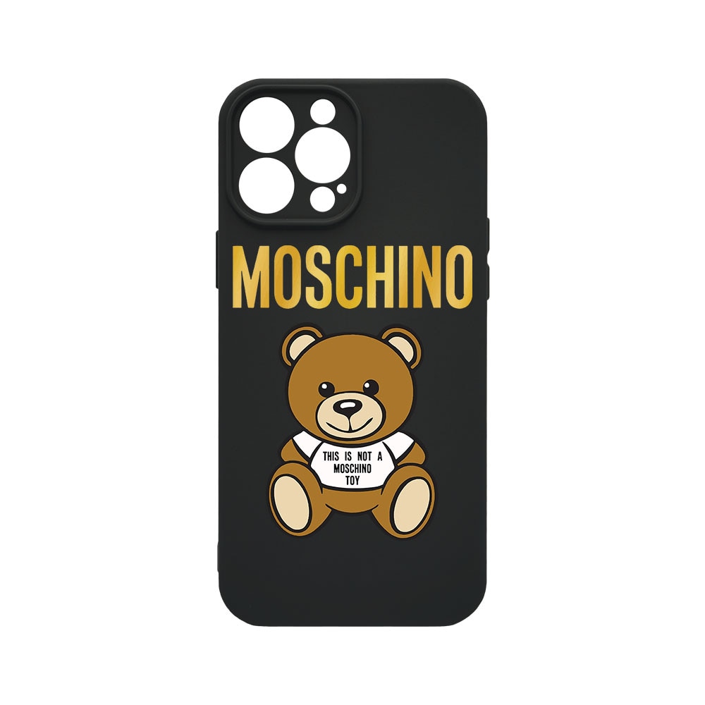 Husa BestCase® Premium Liquid Silicon, Compatibila Cu Apple iPhone 14 Pro, It's Not a Moschino Bear, SLIM 1.2MM, Microfibra in interior, Antisoc, Protectie Camera, Margini ridicate pentru protectia ecranului, PB 880