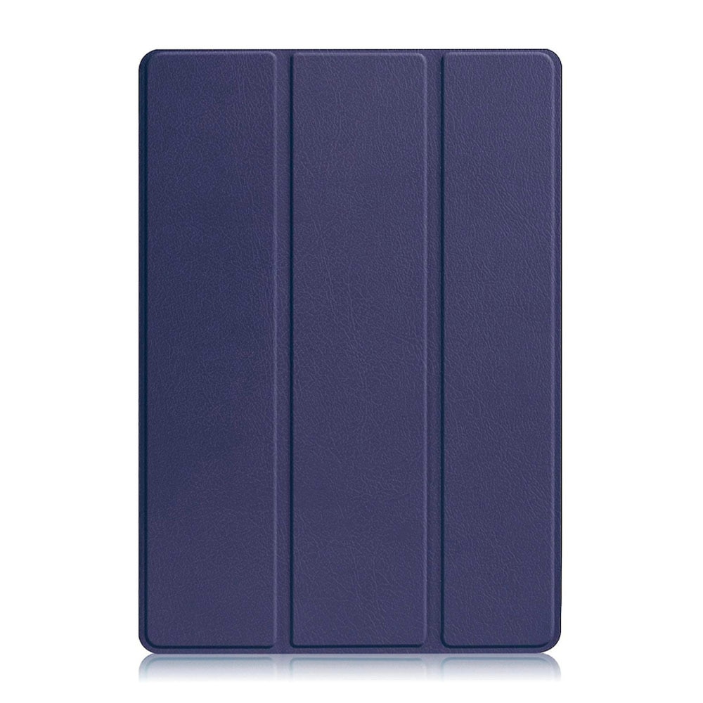 Set Husa Tableta din piele PU si Folie Silicon Matte pentru Lenovo Tab M8 Gen 4 8.0, Protectie Completa, Hydrogel Regenerabil, Full Glue, Interior Microfibra, Stand, Ecran Protejat, Colturi Anti-Soc, Albastru