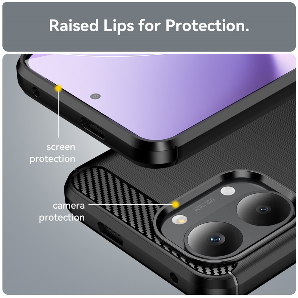 Husa pentru Poco X8 Pro Max Carbon Liquid Silicone, negru