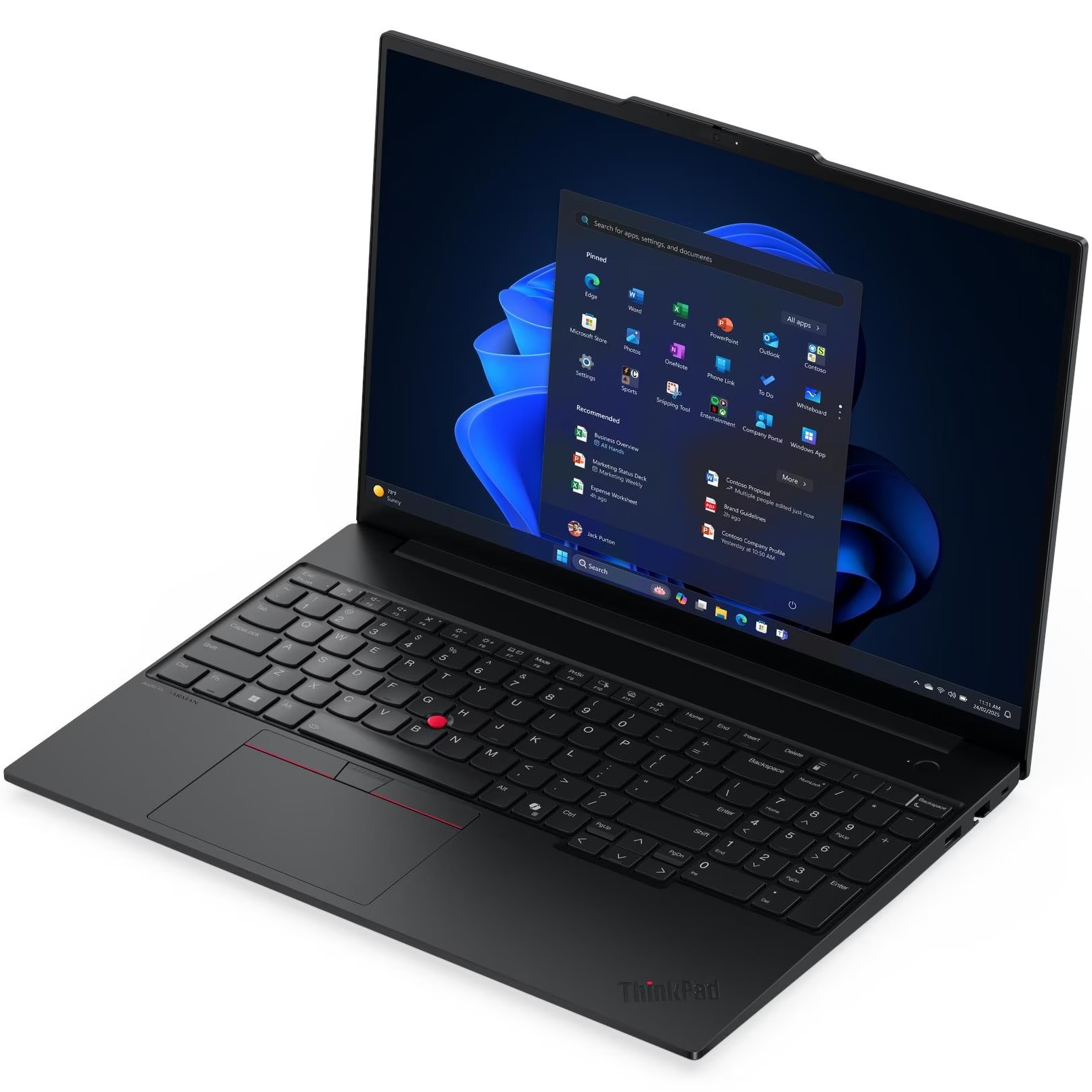 Laptop Lenovo ThinkPad E16 Gen 3 cu procesor Intel® Core™ 7 240H pana la 5.2GHz, 16" WUXGA, IPS, 16GB DDR5 RAM, 512GB SSD, Intel® Graphics, Windows® 11 Pro, Black, 3y on-site Premium Care