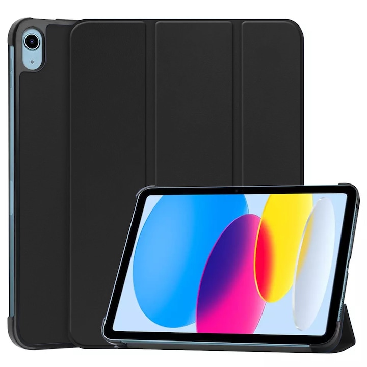 Husa pentru tableta iPad 10 (2022) 10.9", Accesorio FoldPro, Black