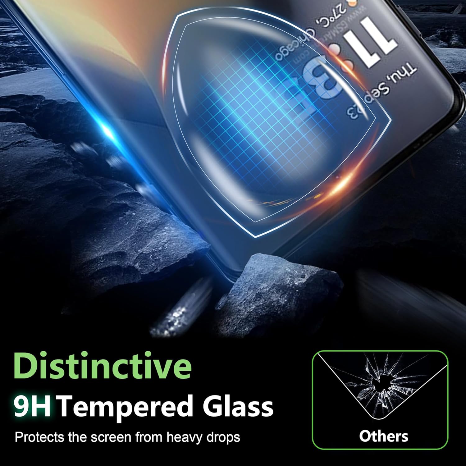 Set 3 Folie de protectie ecran exterior din sticla pentru Motorola Edge 40 Neo 5G, Ultra HD, Anti Zgarieturi, Anti Socuri, Vanaxalife®