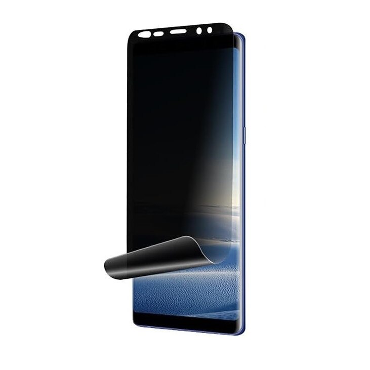 Folie de protectie ecran Privacy Hydrogel din silicon, TPU, compatibila cu Samsung Galaxy Note 9, Perfect fit, acopera tot ecranul, ISAG