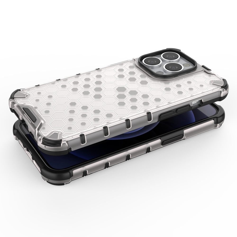 Husa de protectie Hurtel Honeycomb pentru iPhone 13 Pro, TPU/Policarbonat, Rosu