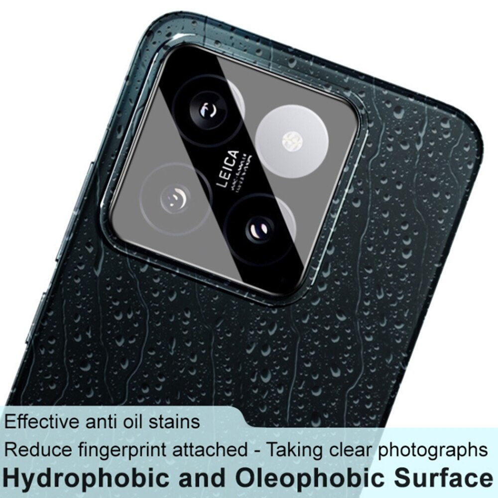 Folie Camera pentru Xiaomi 14, Techsuit Full Camera Glass, Black