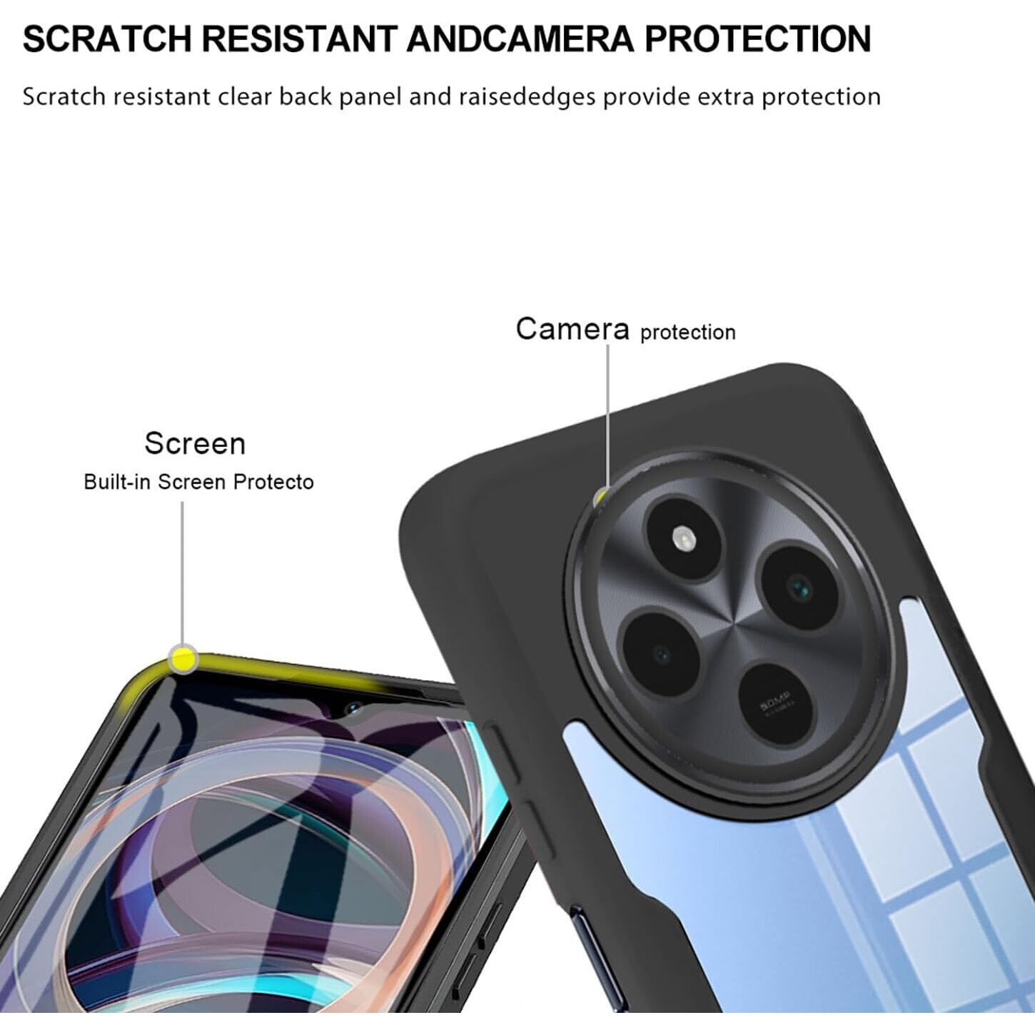 Pachet 360: Husa cu folie integrata pentru Xiaomi Redmi 14C Cover360 fata / spate - mov