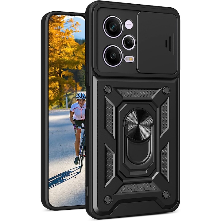 Husa pentru Xiaomi Redmi Note 12s 4G armor slide camera negru