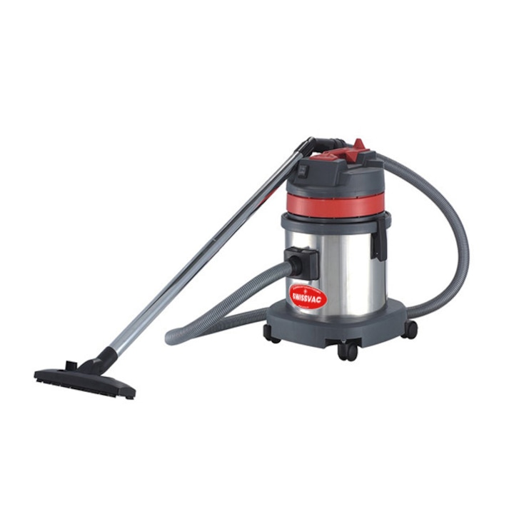 Aspirator umed-uscat CB30 SWISSVAC, 1 motor, putere 1000W, tensiune 230V, cuva inox 30 litri
