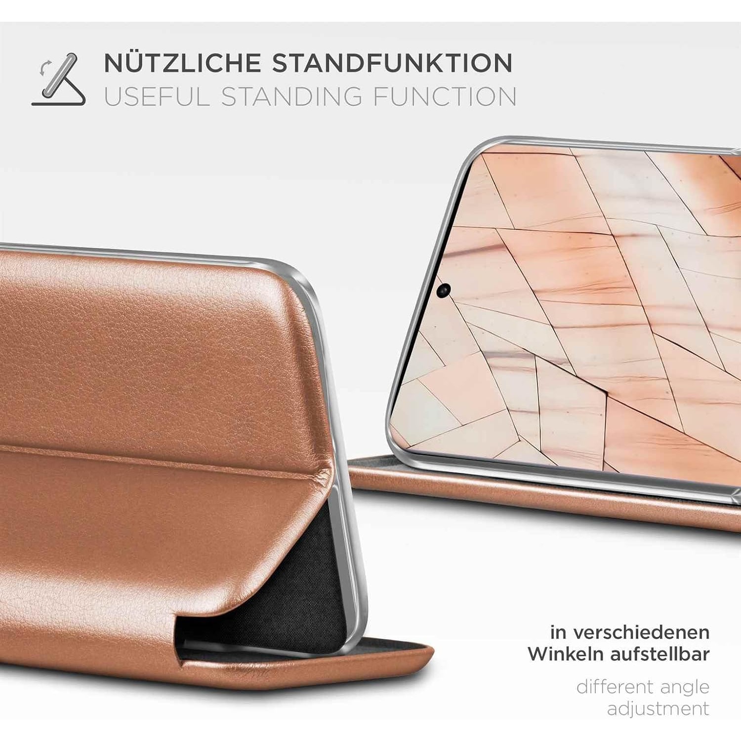 Husa Flip Magnetic compatibila cu, Samsung Galaxy S23 Ultra, Gold