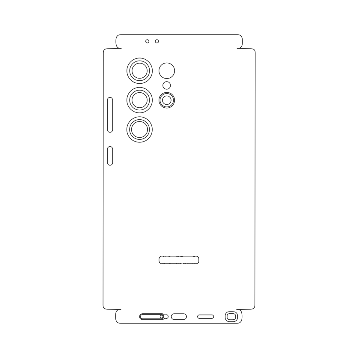 Folie iSkinz pentru Samsung Galaxy S24 Ultra - Negru Mat, 360 Cut, Skin Adeziv Full Body Cover, Protectie Carcasa Spate si Laterale
