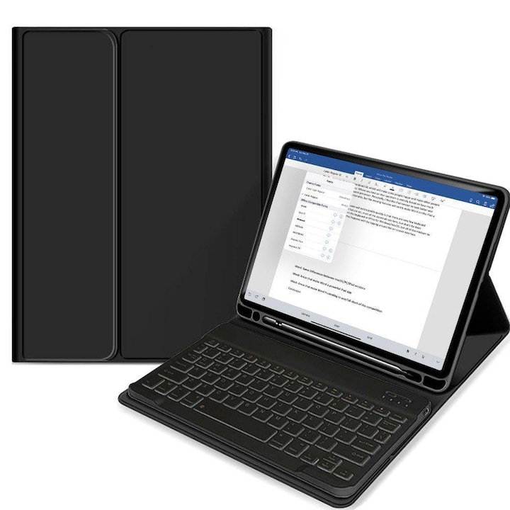 Husa cu tastatura pentru iPad 10.9 2022 (generatia 10) Tech-Protect black