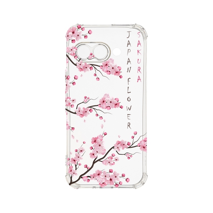 Husa pentru Google Pixel 9a, BestCase® Anti Shock 1.5MM, Cherry Blossom, Rezistenta La Socuri, Protectie camera, ecran si colturi, AS 1834