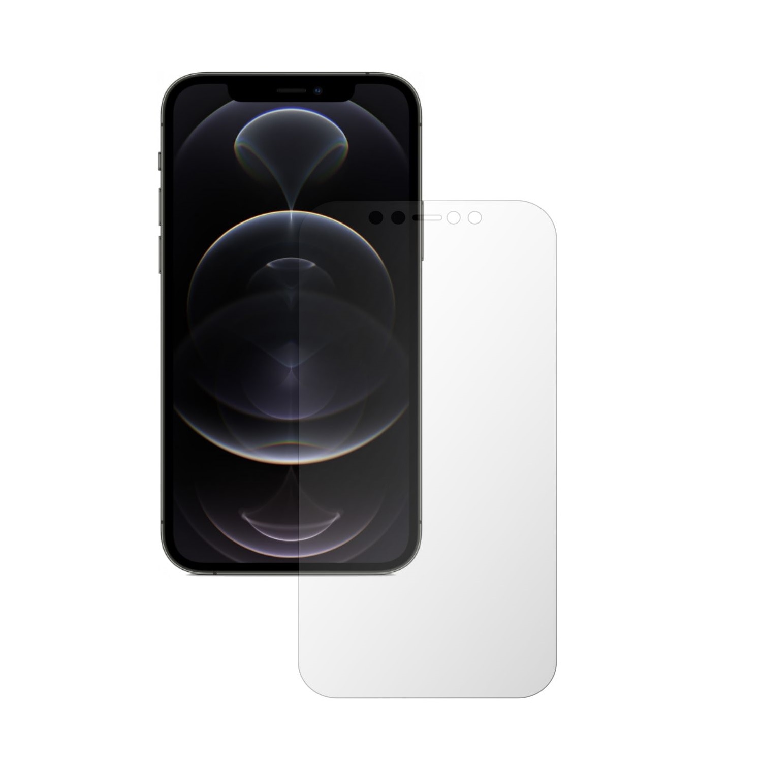 Set 4X Folie Protectie Ecran Folie24, pentru Apple iPhone 12 Pro, 2X Ultra-Clear + 2X Mate, Acoperire Full-Display si Case-Friendly, Adezive, Flexibile cu Auto Regenerare