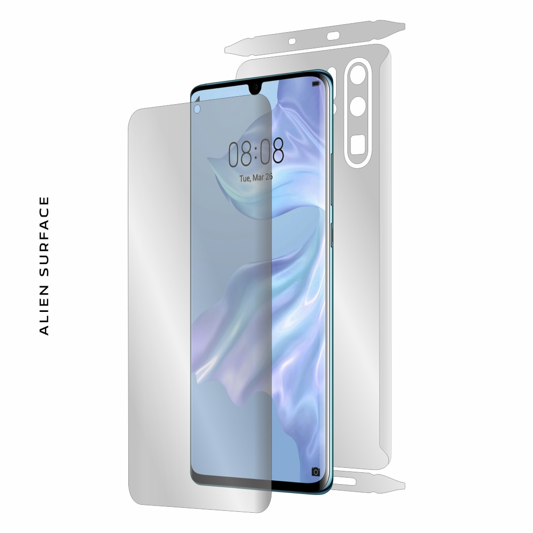 Folie protectie, compatibil cu Huawei P30 Pro, ecran, spate, laterale, Alien Surface