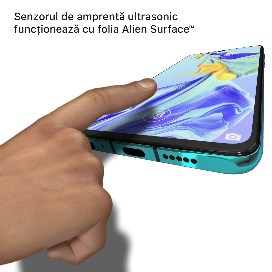 Folie protectie, compatibil cu Huawei P30 Pro, ecran, spate, laterale, Alien Surface