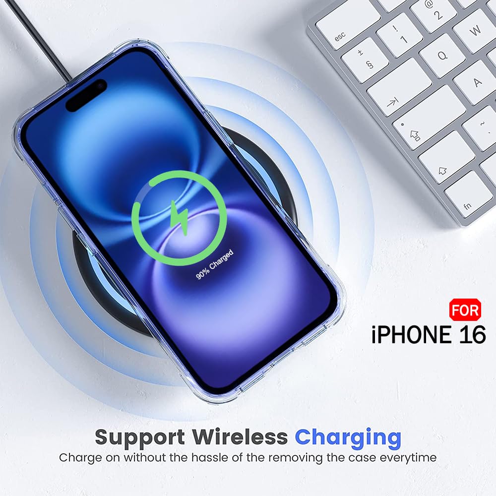Huse pentru iPhone 16 Plus cu MagSafe Crystal Clear Back Series - transparent