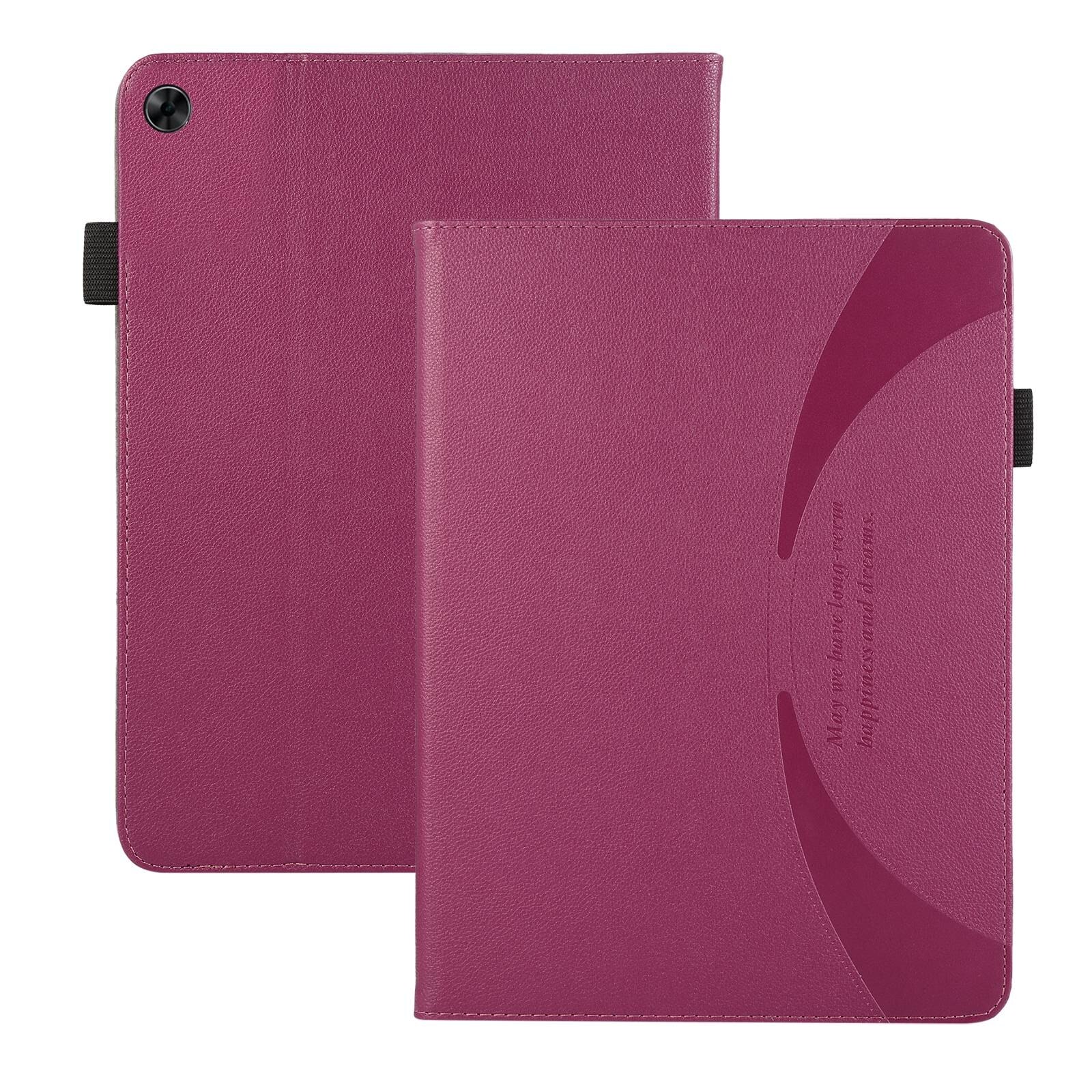 Husa tableta pentru Huawei MediaPad M5 10 Pro, textura litchi, piele cu ventuza, violet