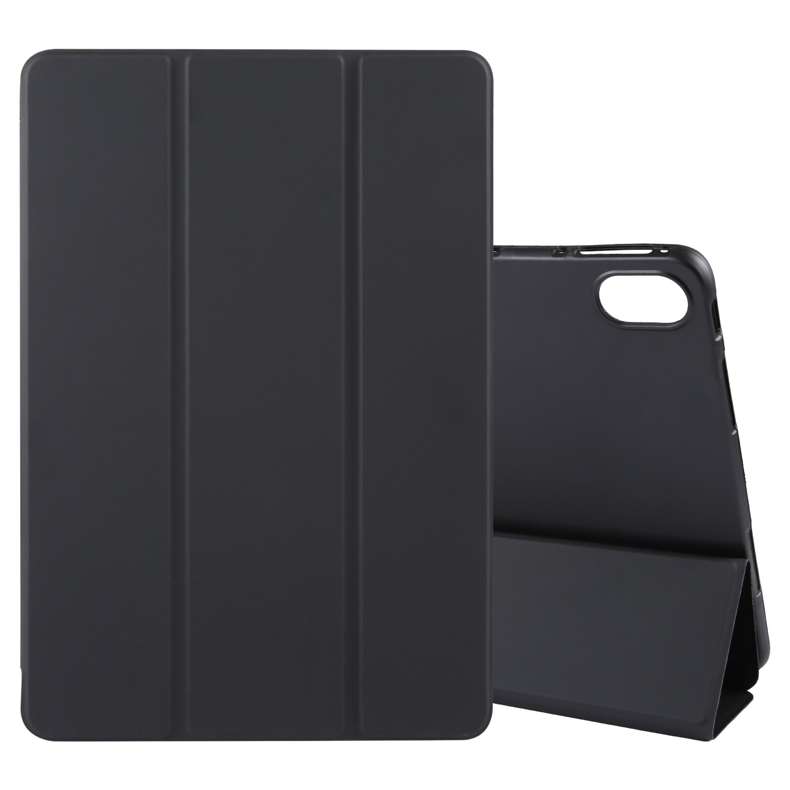 Husa tableta pentru Huawei MatePad 2023 / Air 11.5, piele solida 3 plieri, in negru