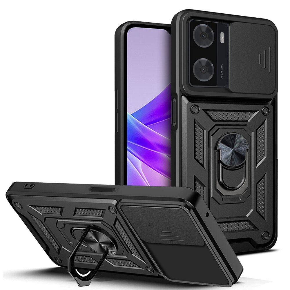 Husa pentru Oppo A57 4G / A57s / OnePlus Nord N20 SE - Techsuit Camshield Series - Negru