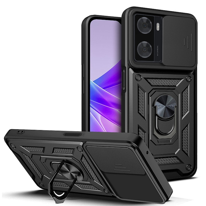Husa pentru Oppo A57 4G / A57s / OnePlus Nord N20 SE - Techsuit Camshield Series - Negru