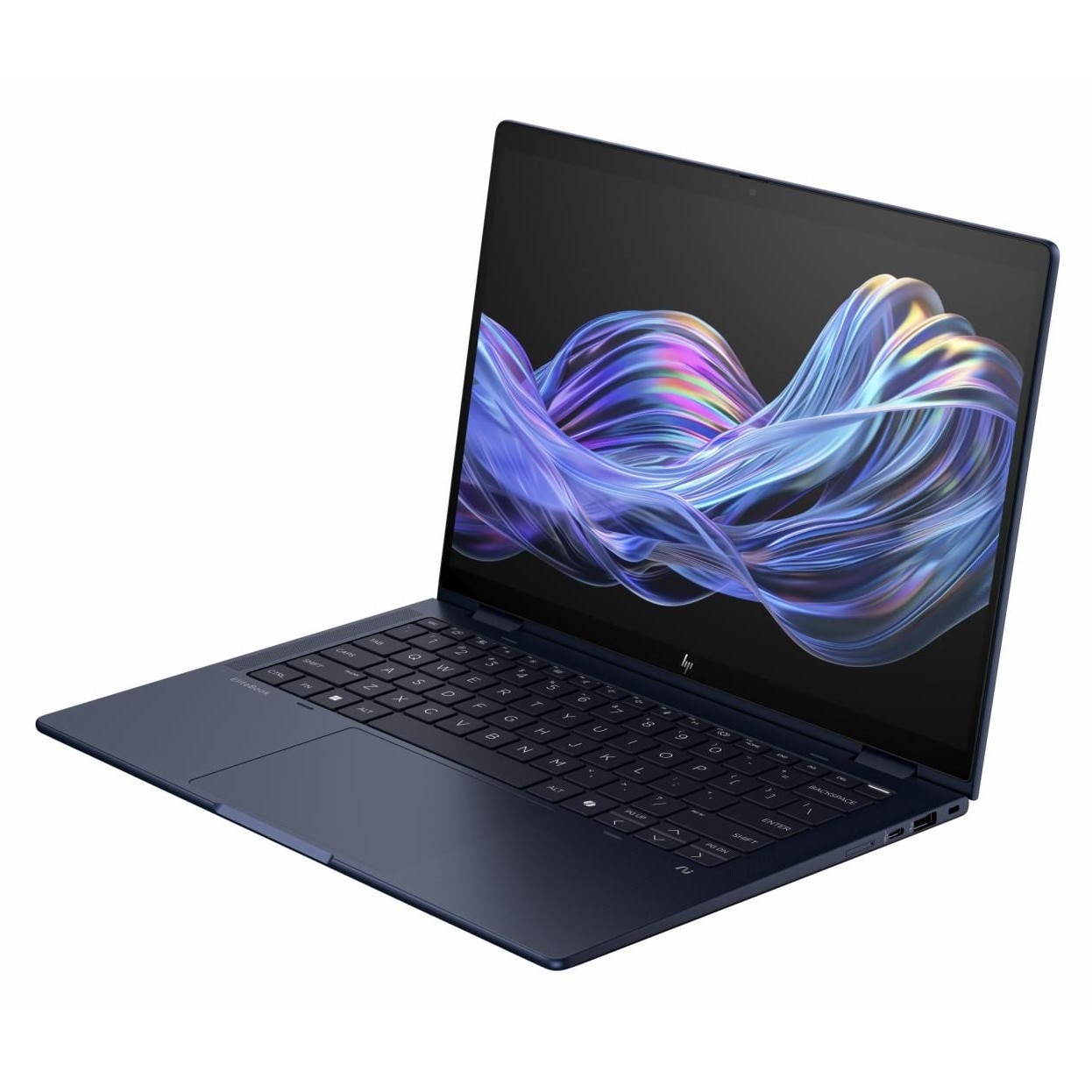 Laptop HP EliteBook x360 Flip G1i B69E7ET, 14 inch 1920 x 1200 Touchscreen, Intel 258V 8 C / 8 T, 2.2 GHz - 4.8 GHz, 12 MB cache, 12 W, 32 GB LPDDR5X, 1 TB SSD, Intel Graphics, Windows 11 Pro, Albastru