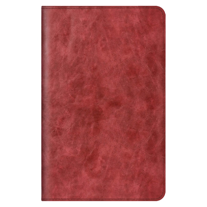Husa de protectie pentru tablete 360 °, 8'', Piele sintetica, Rosu inchis