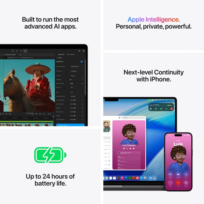 Laptop Apple MacBook Pro 16 Procesor Apple M5 Pro 18-core CPU / 20-core GPU 16.2" Liquid Retina XDR Textura Nano, 64GB, 1TB SSD, Mac OS, Layout INT, Argintiu