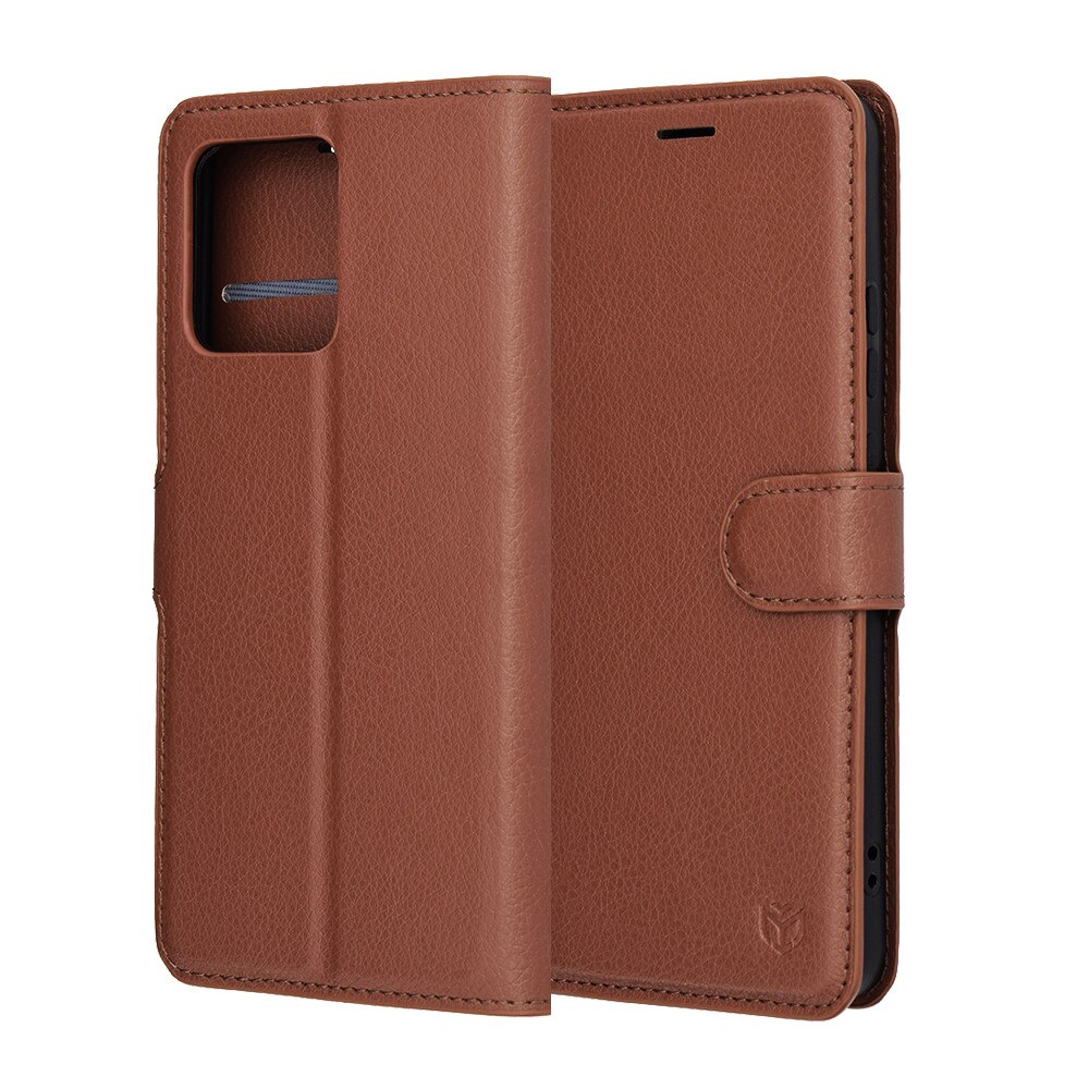 Husa telefon Leather Folio Motorola Moto G86 Maro
