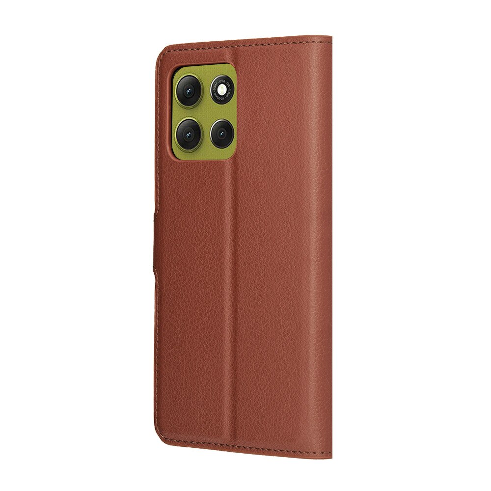 Husa telefon Leather Folio Motorola Moto G86 Maro