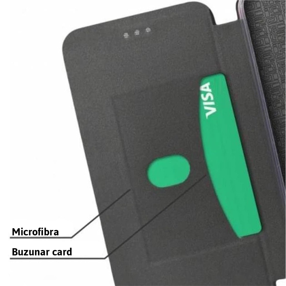 Husa pentru Motorola Moto G84, Elite Book, PU Leather, Decupaj difuzor apeluri, Colturi rotunde, Inchidere magnetica, Protectie fata - spate, Acoperire completa 360 grade, Tip carte, Negru