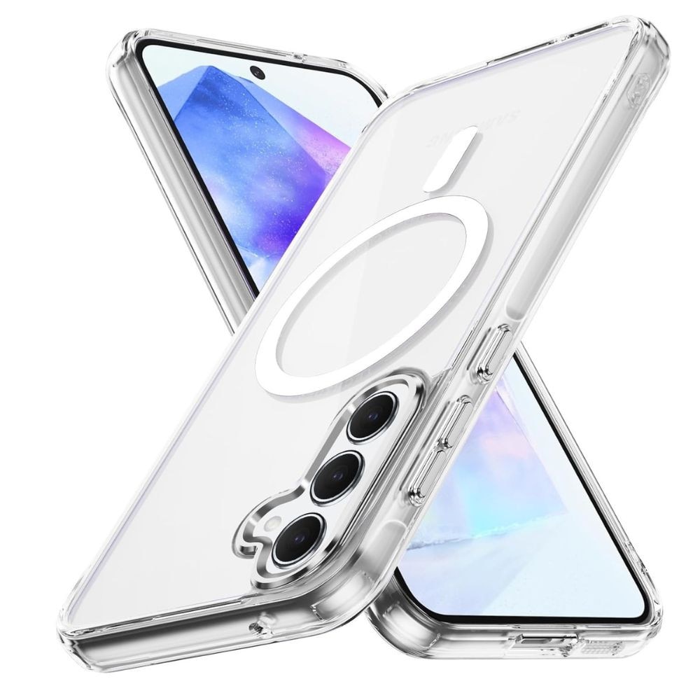Husa Telefon Acrilic MagSafe Compatibila cu Samsung Galaxy A36, Decupaj mare, Protectie sporita, Transparent