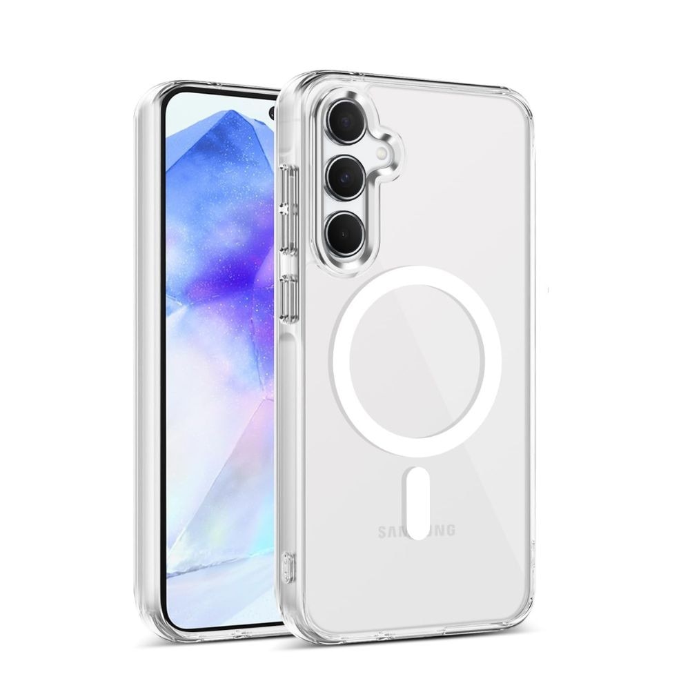 Husa Telefon Acrilic MagSafe Compatibila cu Samsung Galaxy A36, Decupaj mare, Protectie sporita, Transparent