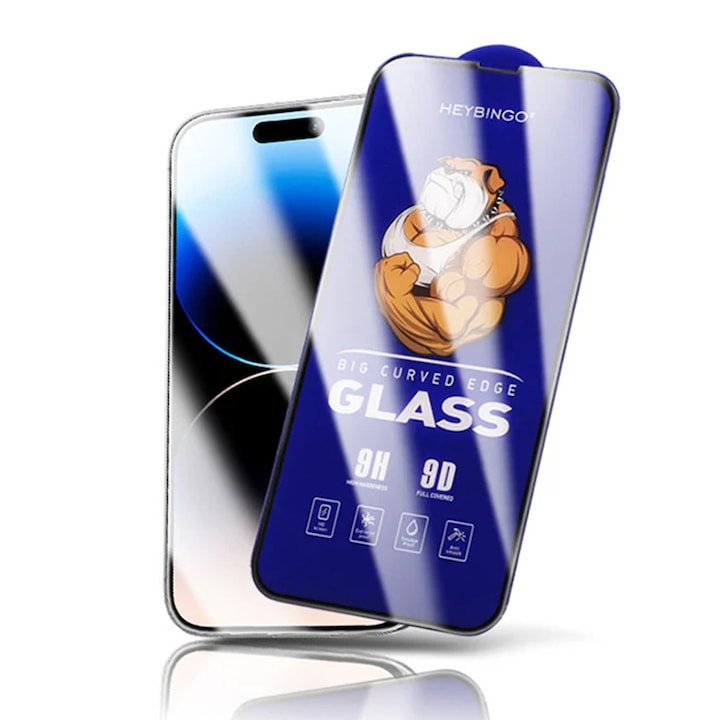 Folie Telefon Pentru Apple iPhone 14 PRO MAX HEYBINGO HD, din Sticla Securizata 9H