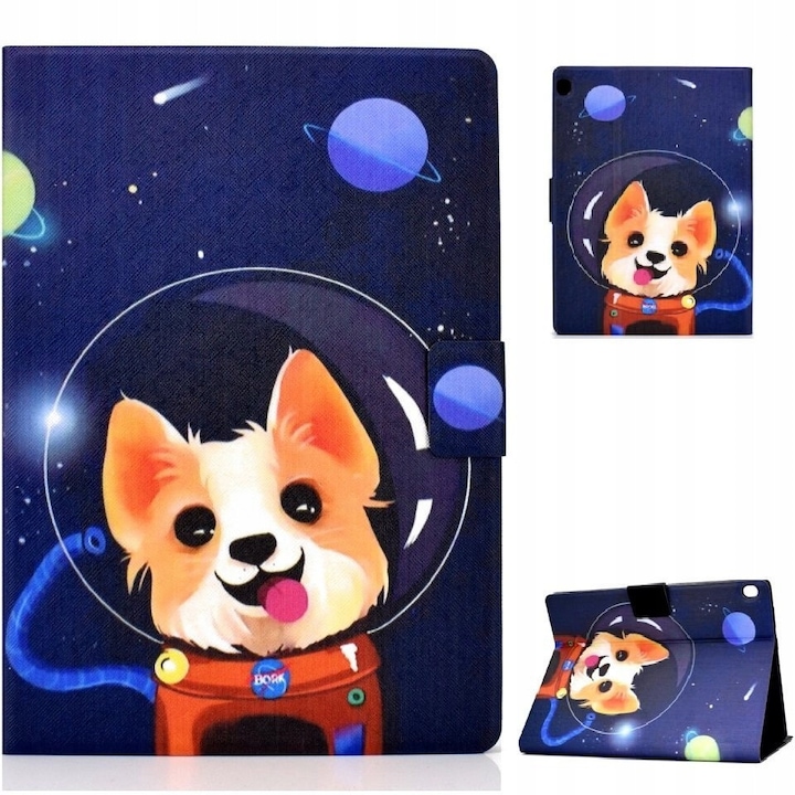 Husa tablete ERBORD pentru Lenovo Tab M10 10.1, functie stand, design astronaut, 10.1 inch
