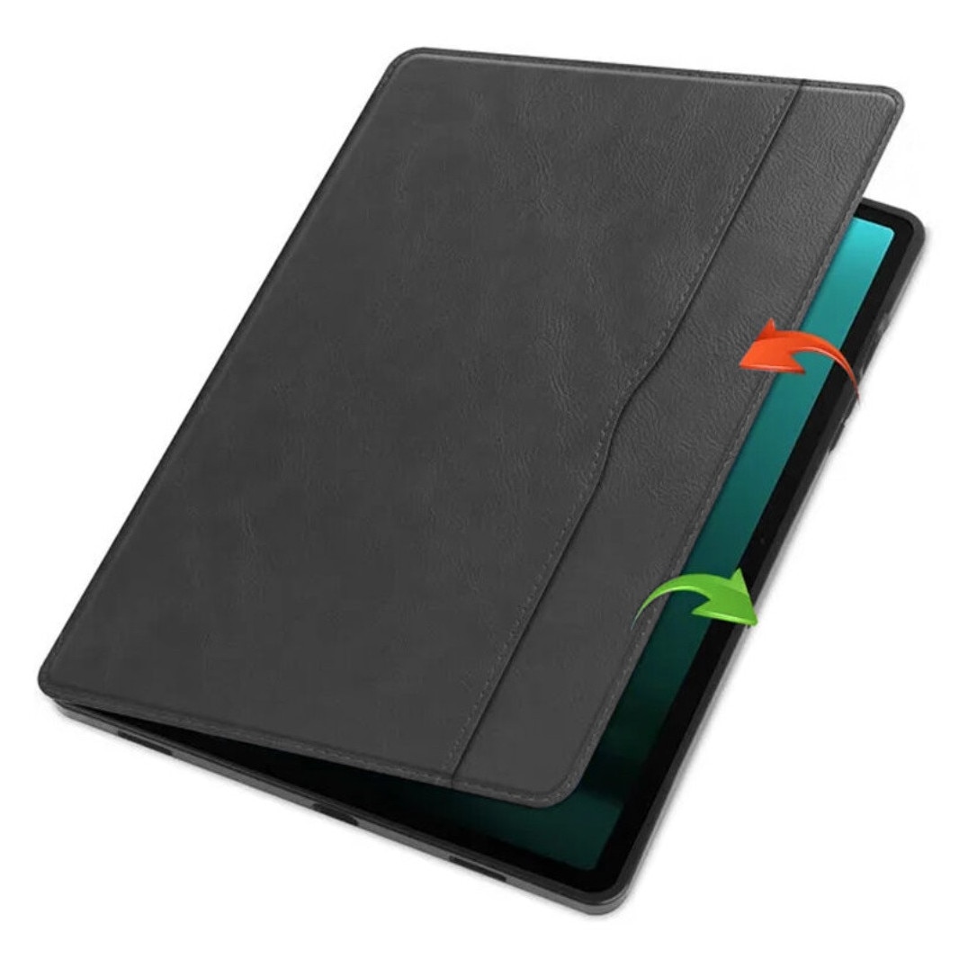 Husa transparenta EtuiTab pentru Samsung Galaxy Tab S9 FE/S10 FE 10.9, maro, cu suport si spatiu pentru stilou
