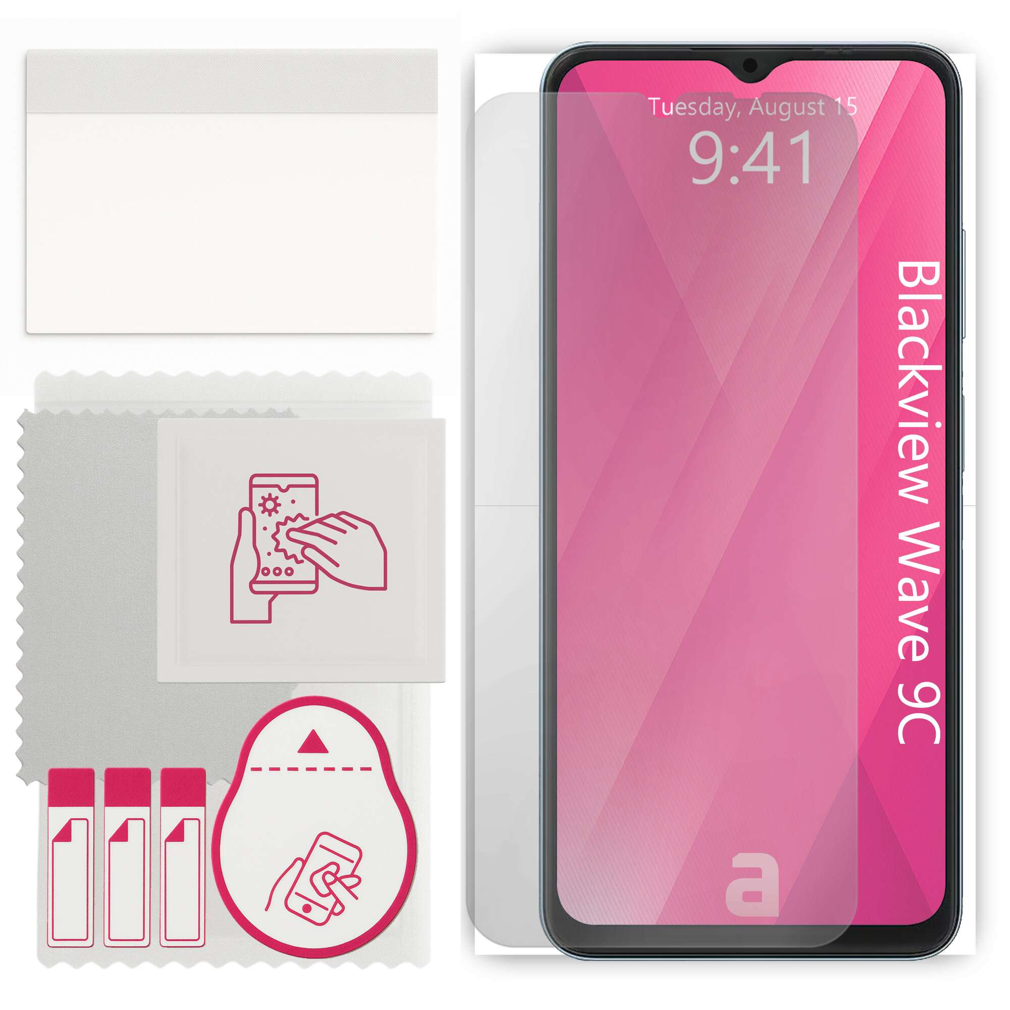 Folie de protectie apgo pentru Blackview Wave 9C – afisare completa, lucioasa, hidrogel, full glue, 5D