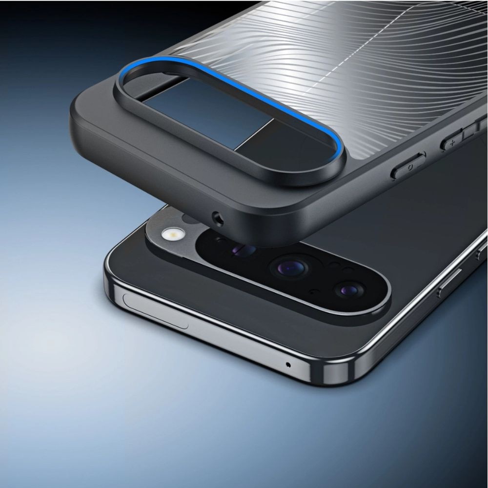 Husa pentru Telefon, G-Tech Aimo Dux Ducis, Compatibila cu Google Pixel 10 / 10 pro, Policarbonat, Antisoc, Transparent/Negru