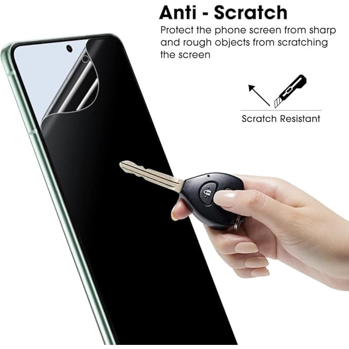 Folie Privacy din Hydrogel, compatibila cu Xiaomi Poco X8 Pro Max, Protectie fata, Rezistenta la socuri, Anti-Spy