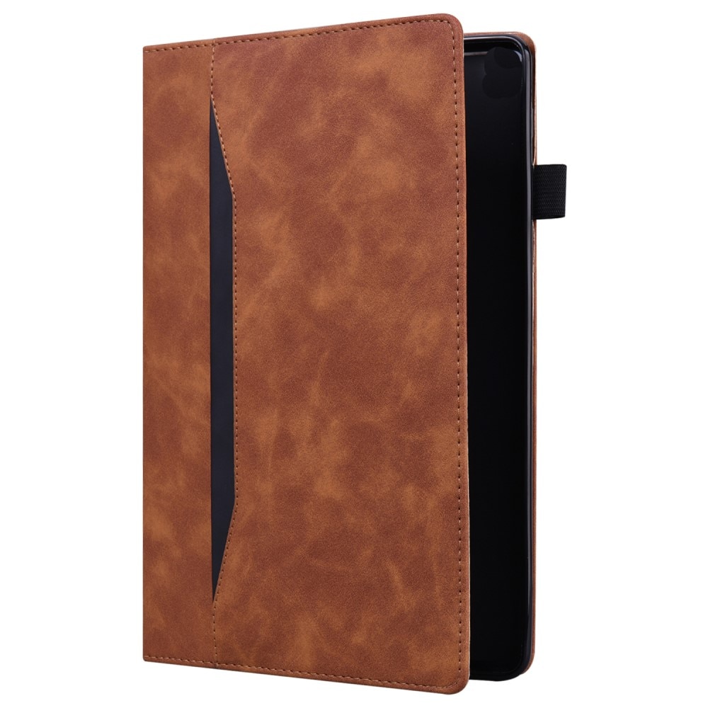 Husa tableta XGSM pentru Samsung Galaxy Tab S10 FE/S9 FE/S9/S8/S7, eco-piele, suport, loc pentru rama, culoare brown