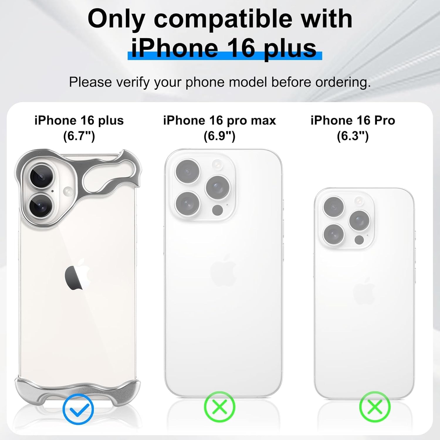 Husa Metalica Compatibila cu iPhone 16 Plus, Leski, Protectie pentru Colturile Telefonului si Camera, Aliaj, Antisoc, Antizgariere, Argintiu
