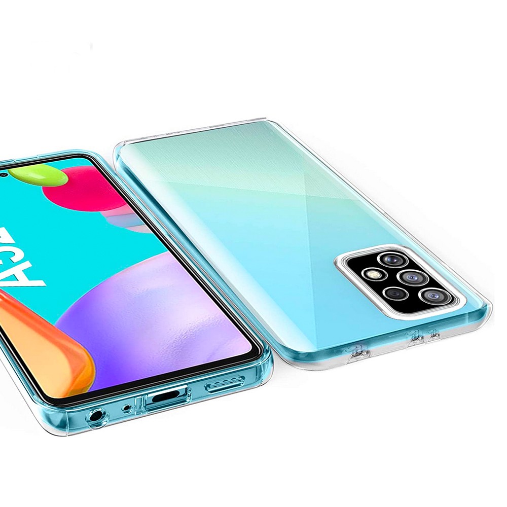 Husa 360 compatibila cu Samsung Galaxy A72 4G / 5G V2 Transparent fata+spate