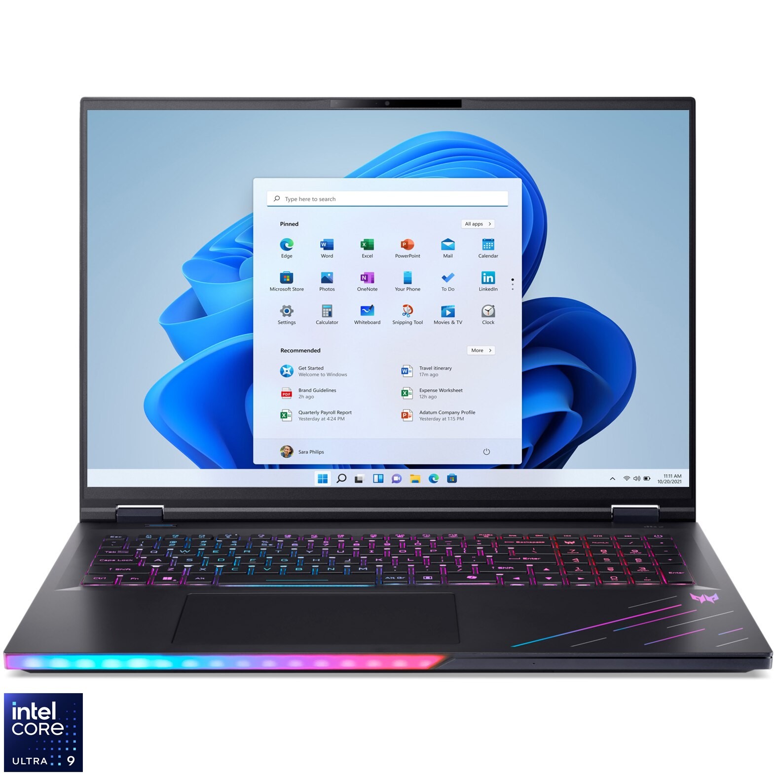 Laptop Gaming Acer Predator Helios 18 AI cu procesor Intel® Core™ Ultra 9 275HX pana la 5.4 GHz, 18", WQUXGA Mini LED IPS, 120Hz, 64GB DDR5, 1TB + 1TB SSD, NVIDIA® GeForce RTX™ 5090 24GB GDDR7, Windows 11 Pro, Abyssal Black