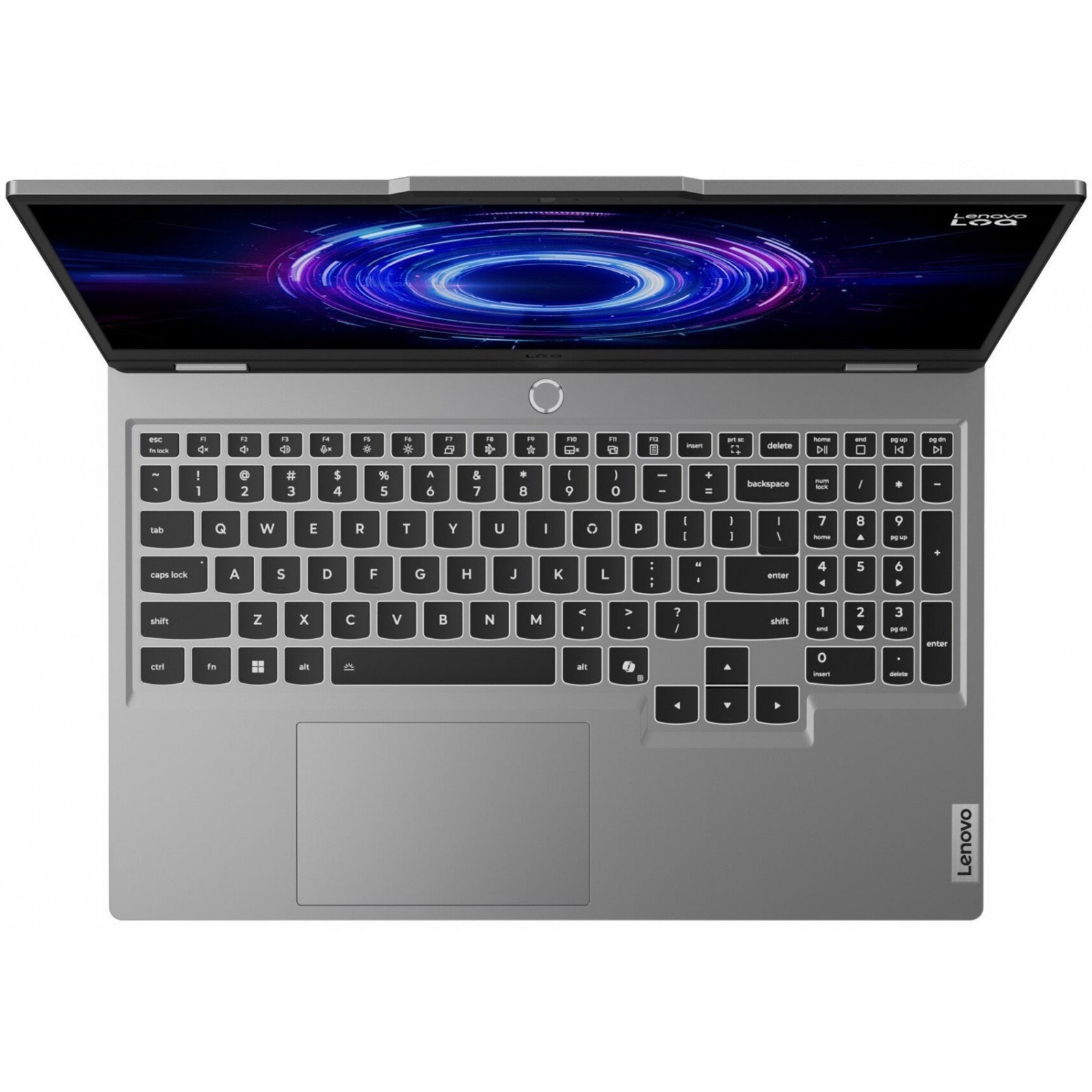 Laptop Lenovo LOQ, 15.6" Full HD, Intel® Core™ i5 13450HX pana la 4.6 GHz, 16 GB RAM DDR5 4800, 512 GB SSD, NVIDIA® GeForce® RTX 5060 8 GB, Free Dos, Luna Grey 512 GB
