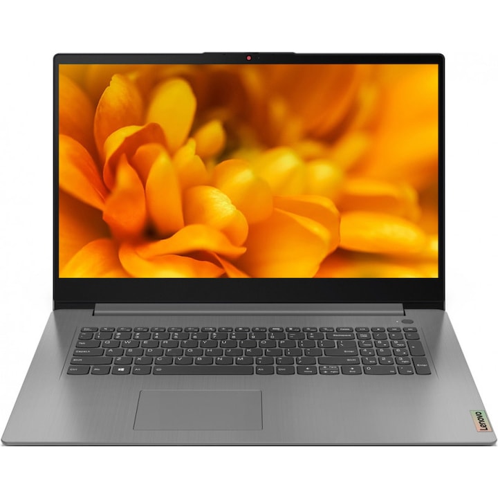 Laptop LENOVO IdeaPad 3 17ALC6, AMD Ryzen 7 5700U pana la 4.3GHz, 8 cores, 17.3" HD+, 20GB, SSD 1 TB, AMD Radeon Graphics, NO OS, argintiu